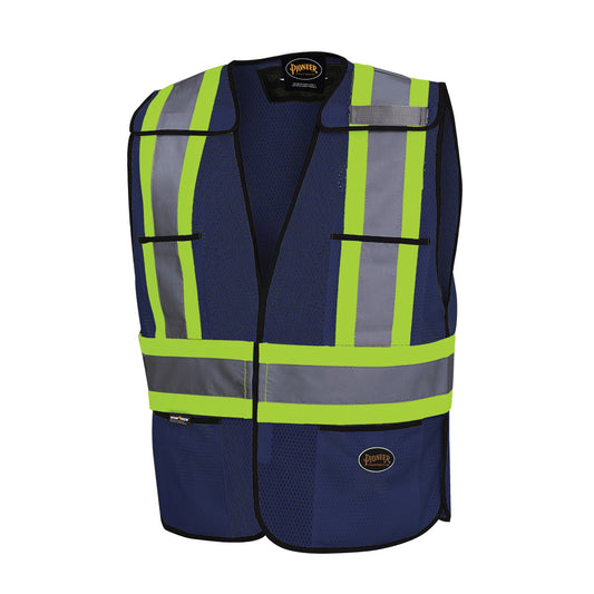 DOSSARD DE SÉCURITÉ EN MAILLE POLY HI-VIZ BLEU O/S  V1020780-OS