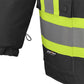 HI-VIZ 7 IN 1 PIONEER BLACK WATERPROOF 300D COAT - V1120470