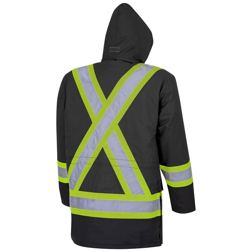 HI-VIZ 7 IN 1 PIONEER BLACK WATERPROOF 300D COAT - V1120470