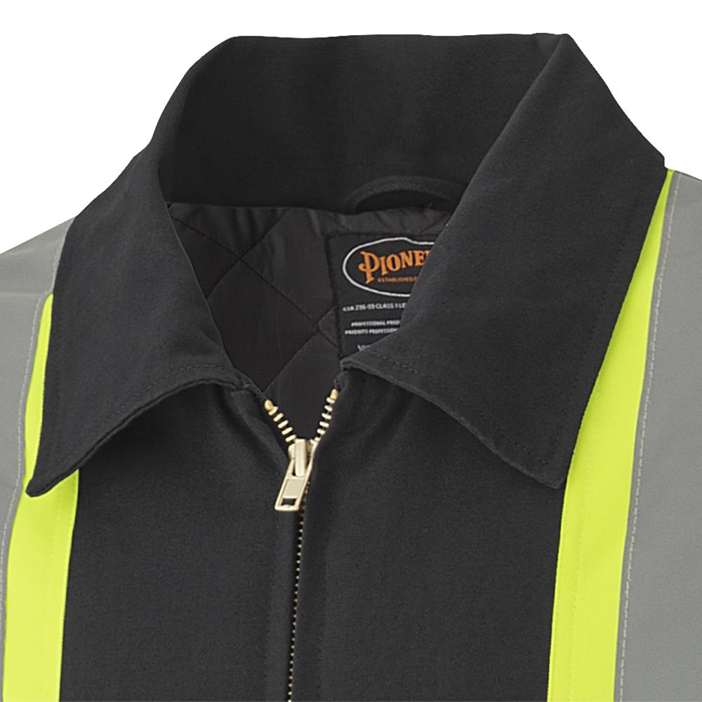 COVERALL PIONEER BLACK HI-VIZ IN QUILTED COTTON - V206097A