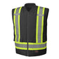 HI-VIZ 7 IN 1 PIONEER BLACK WATERPROOF 300D COAT - V1120470