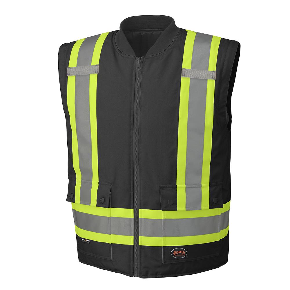 HI-VIZ 7 IN 1 PIONEER BLACK WATERPROOF 300D COAT - V1120470