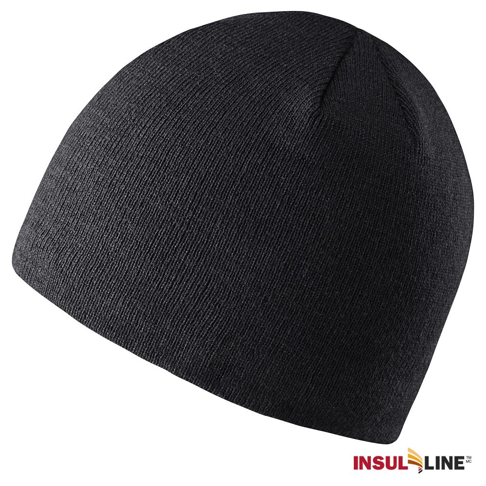 PIONEER BEANIE 100% BLACK ACRYLIC KNIT BONE - V4020771