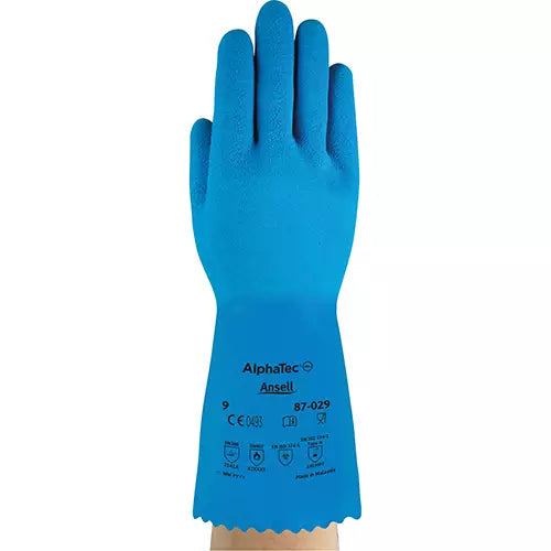 GANT CAOUTCHOUC BLEU, ALPHATEC 12", 50MILS, GR 8/M SAP537