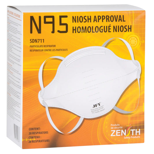Respirateur contre les particules, N95, Certifié NIOSH, Moyen/grand SDN711