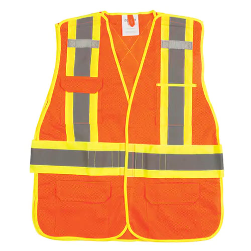 VESTE D'ARPENTEUR RÉSIS. AUX FLAMMES POLYESTER ORANGE  SGF139