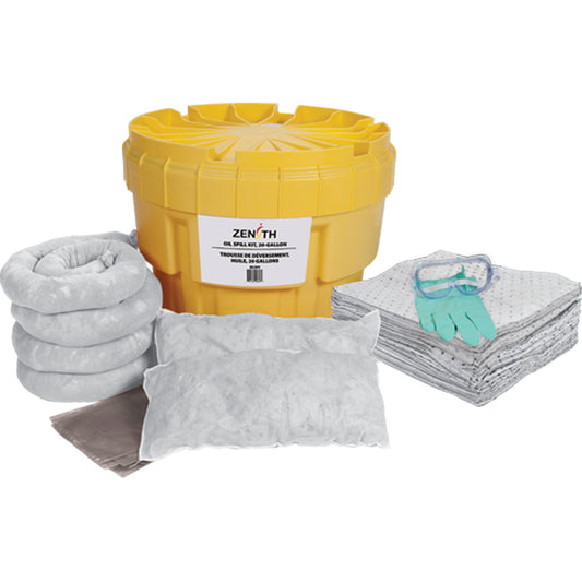 Spill Kit, Oil Only, Overpack/Recovery Barrel, 20 gal. Absorbency US SEJ291 