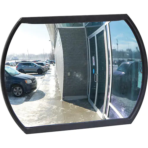 Miroir convexe rectangulaire/rond avec support - SGI557