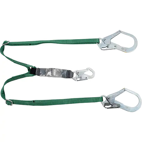 LONGE DOUBLE 6' SERIE V MSA AJUSTABLE, 2 CROCHETS D'ARMATURE  10188101