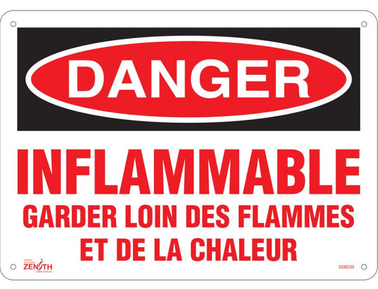 Enseigne «Garder Loin Des Flammes», 10" x 14",  Français   SGM338 SGM339 SGM340