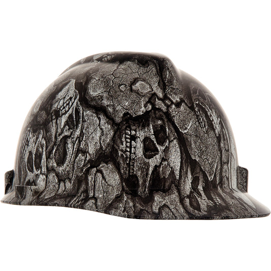 CASQUE V-GARD ROTCHET TETE DE MORT NOIR/GRIS