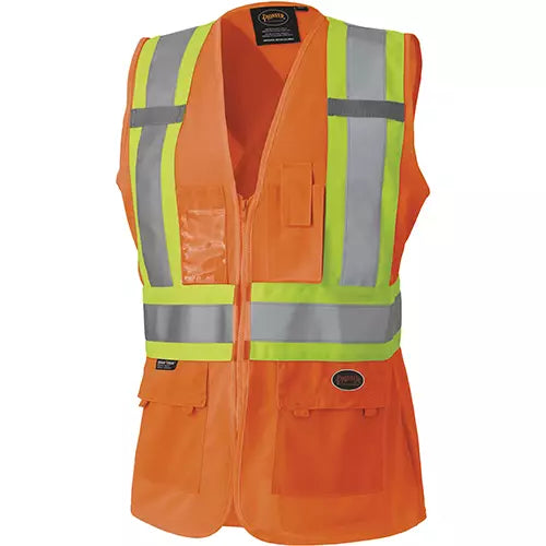 DOSSARD FEMME PIONEER ORANGE, B/RFL. À FERMETURE  V1021850-
