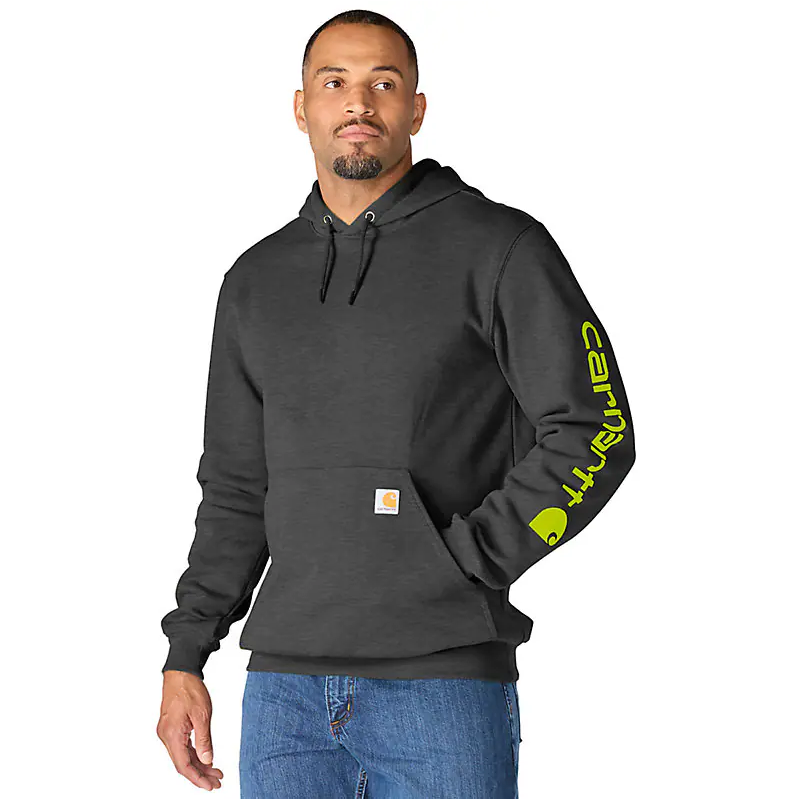 CHANDAIL CARHARTT À CAPUCHON CARBON HEATHER    K288-026