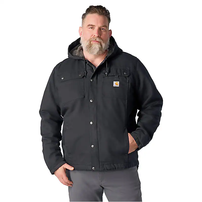 MANTEAU CARHARTT DUCK DOUBLÉ NOIR    103826-BLK