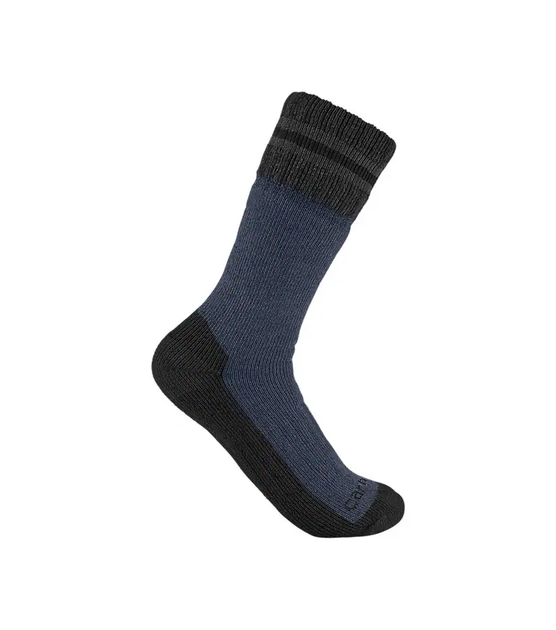 BAS CARHARTT ÉPAIS EN LAINE SYNTHÉ. DENIM GR.L (PQT./2)  SB7742M-DENIM-L