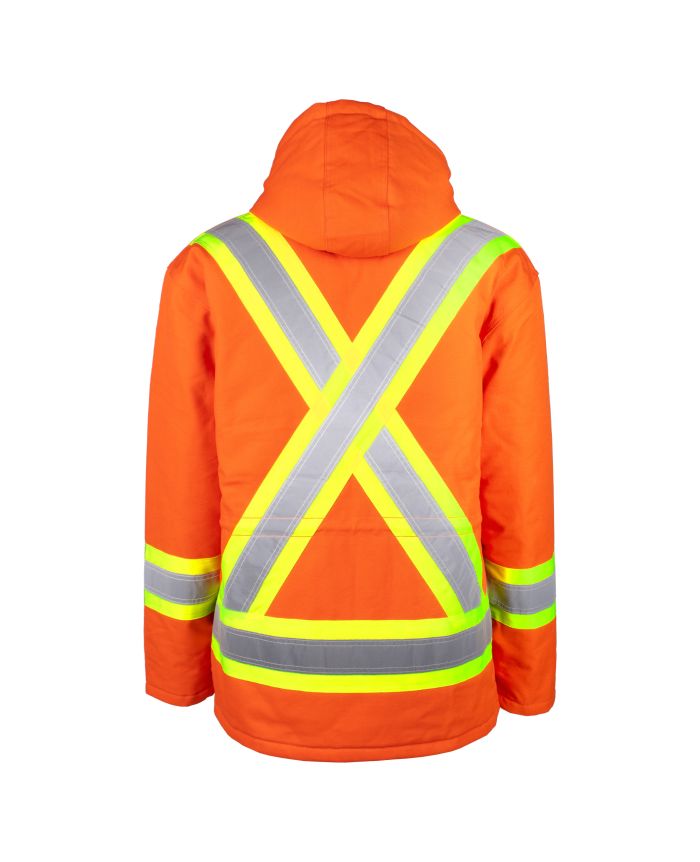 TERRA PARKA IN HIGH VISIBILITY LINED CANVAS 116568