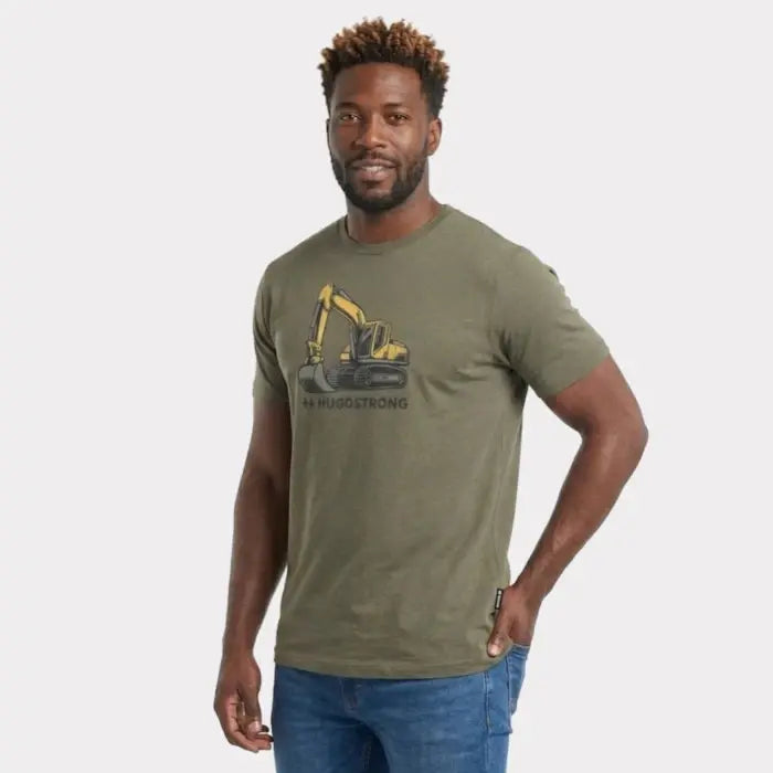 T-SHIRT HUGO STONG OLIVE    101630-117