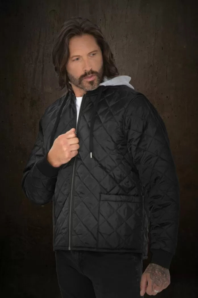 VESTE DE CONGELATEUR CAPUCHON DETACHABLE NOIR       WERK7611H-6C