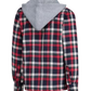 JUNIOR PIQUÉ LINED RED CHECKED FLANNEL SHIRT