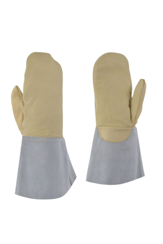 UNLINED FULL LEATHER MITT 12" 44-548