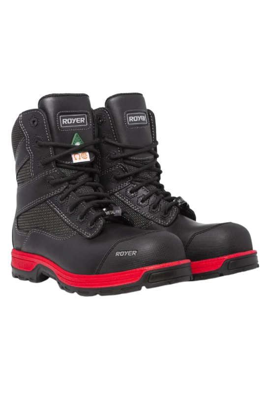 ROYER AGILITY BOOT BLACK LEATHER/NYLON RED SOLE 5700GTR