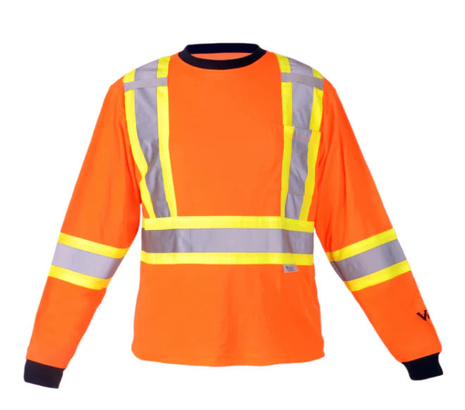 HIGH VISIBILITY - LONG SLEEVED SAFETY JERSEY 6015