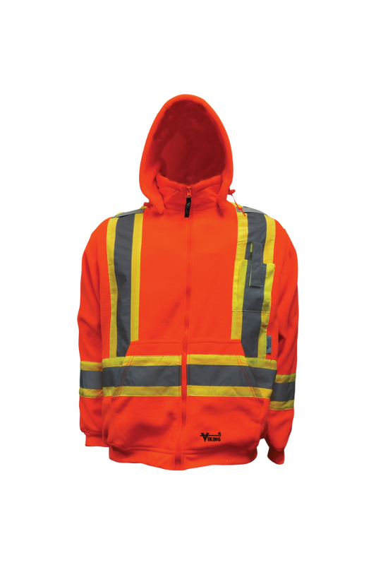 HOODED JACKET HIV VIKING ORANGE OR BLACK 6420JO 