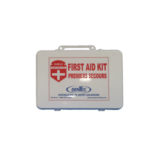 EMPTY PLASTIC FIRST AID BOX 13.5 X 9.5 X 3 DENTEC 80-1880-0
