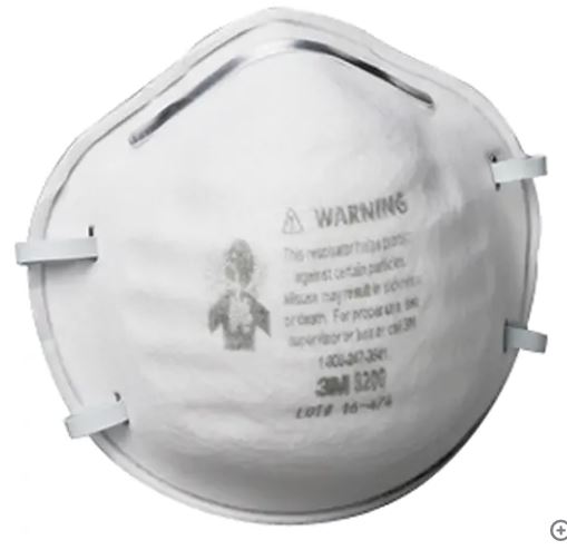 PARTICULATE RESPIRATORS 8200, N95 NIOSH BOX 20