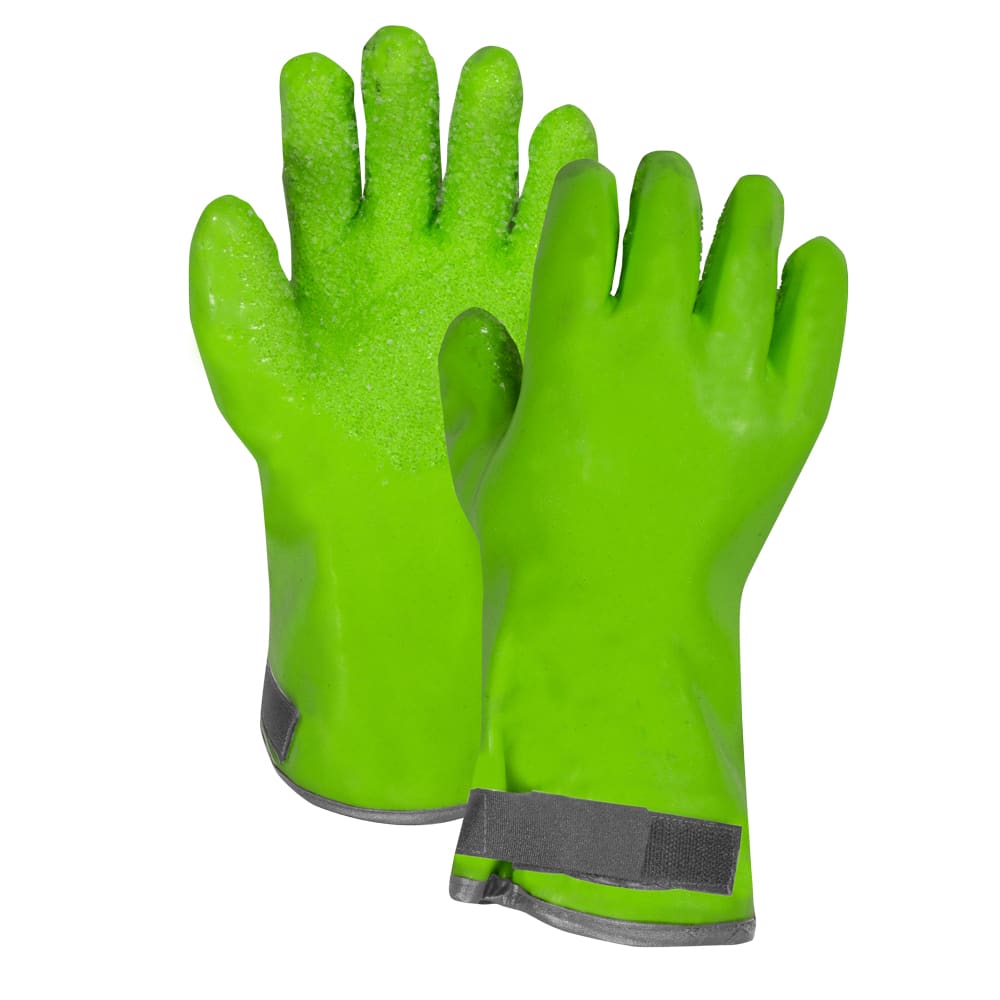 JACKFIELD GREEN PVC THERMAL GRAINED PALM GLOVE 12'' 90-6312