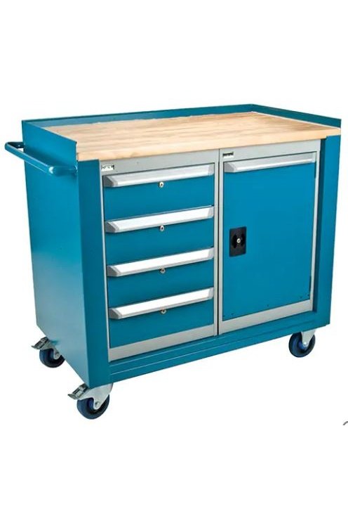 Industrial Mobile Service Workbenches, Wood Surface ML327 