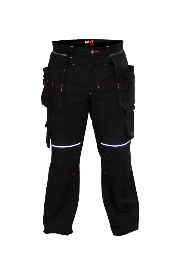 Multi-pocket pants TEXAN Orange River Black or Tan