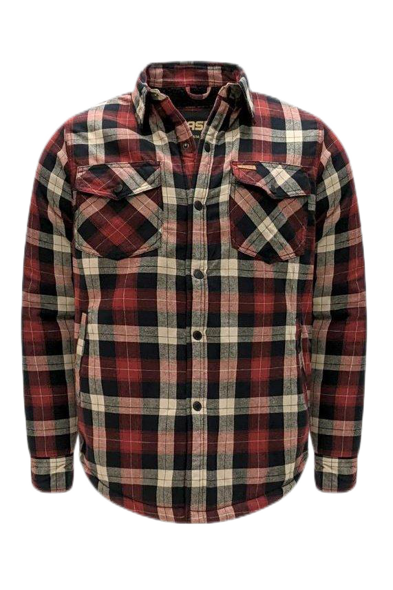 Chemise en flanelle tête rouge homme marron moyen tartan Chemise en flanelle tête rouge homme marron moyen tartan