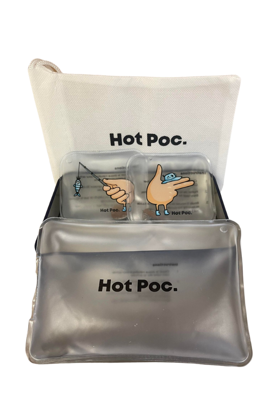 Hot Poc Case Reusable Hand Warmers (2 Regular &amp; XL)