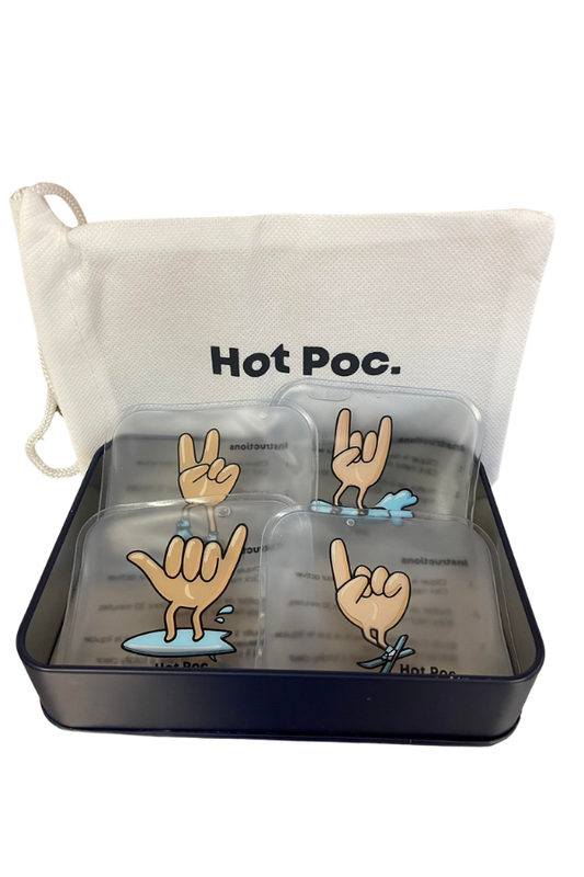 Hot Poc Case Reusable Hand Warmers (4 Regular)