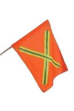 DRAPEAU SIGNALEUR BANDE GRISE/JAUNE – Sécurité Médic