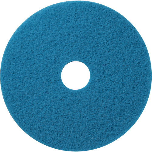 Tampons de nettoyage pour planchers, 19", Nettoyage/À récurer, Bleu, JM484