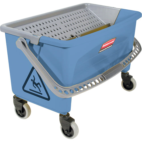 Seau pour vadrouille de finition en microfibres, Capacité de 10.75 gal. US (43 pintes), Bleu NI897