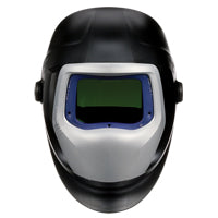 Speedglas™ 9100 Welding Helmet and 9100XXi Auto-Darkening Filter, 4.2" L x 2.8" W Field of View, Shade 5/8 - 13, Black/Silver, SGC239