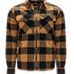 Men's Sherpa Lined Flannel Zipper Jacket TK-1783